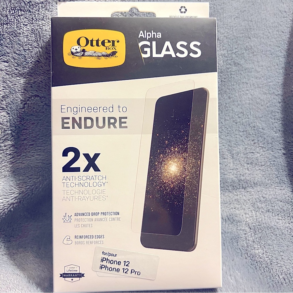 Otterbox Alpha glass for iPhone 12/iPhone 12 Pro
